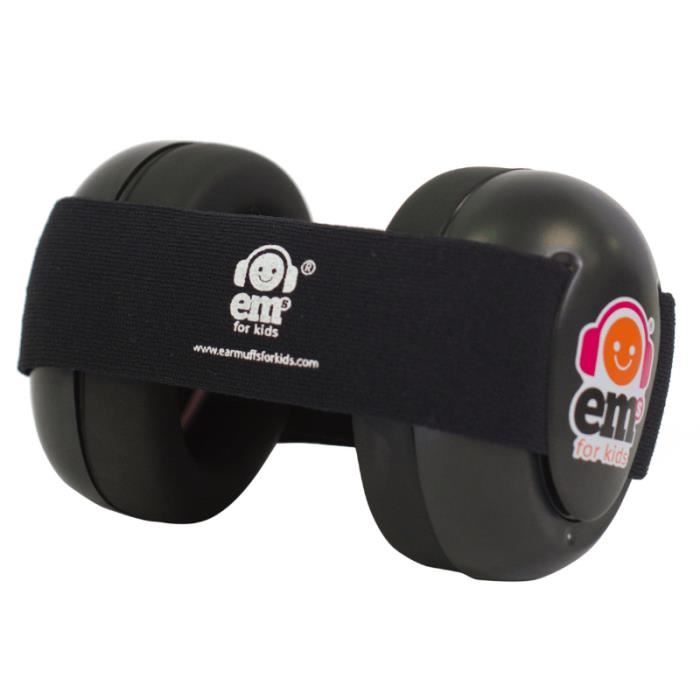 Casque Antibruit Pour Bebe Ems 4 Kids Coque Noire Et Bandeau Noir Cdiscount Puericulture Eveil Bebe