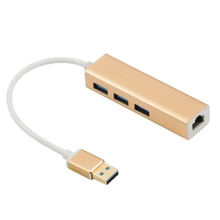 Adaptateur Ethernet USB Carte Réseau Externe 'ordinateur à Puce RJ45 Adaptateur Ethernet USB Carte Réseau Externe 'ordinateur à Puce RJ45