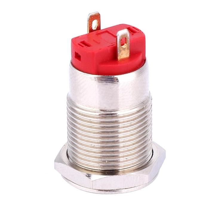 Interrupteur Bouton-poussoir Métal 22 Mm - 110 V, étanche, Voyant Jaune | Momentané, 1 Pièce