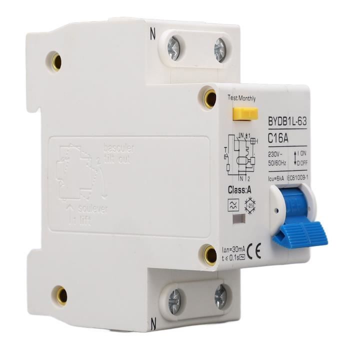 Disjoncteur Différentiel Square D 40A 30mA - 1 Pôle, Modèle EDB14040EPD - Reconditionné Et Testé