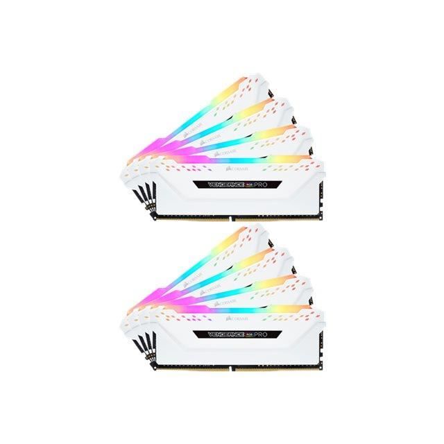 Vente Memoire PC CORSAIR Vengeance RGB PRO DDR4 64 Go: 8 x 8 Go DIMM 288 broches 3600 MHz - PC4-28800 CL18 1.35 V mémoire sans tampon non ECC… pas cher Vente Memoire PC CORSAIR Vengeance RGB PRO DDR4 64 Go: 8 x 8 Go DIMM 288 broches 3600 MHz - PC4-28800 CL18 1.35 V mémoire sans tampon non ECC… pas cher