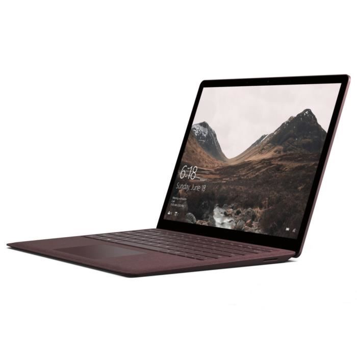 Vente PC Portable MICROSOFT Surface Laptop Core i5  RAM 8 Go SSD 256 Go - Bordeaux pas cher