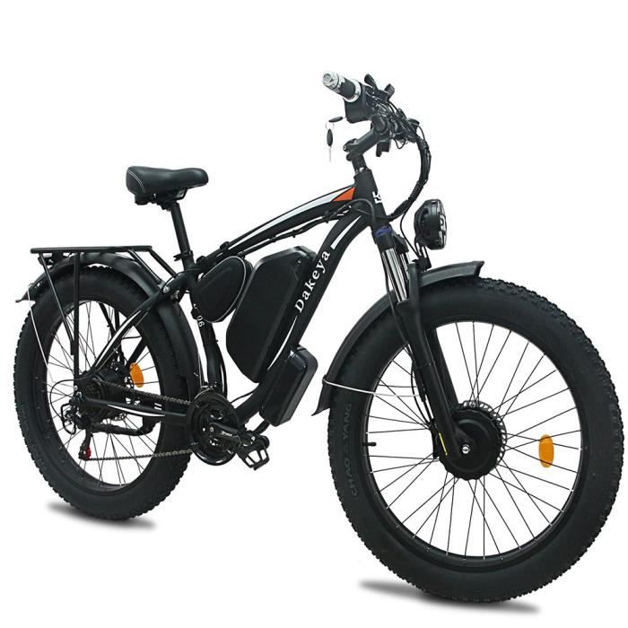 DAKEYA DA06 Vélo électrique 2000W - Batterie 22.4ah Portée 120 KM - 21 Vitesses - Feins hydrauliques - Pneus tout terrain 26*4