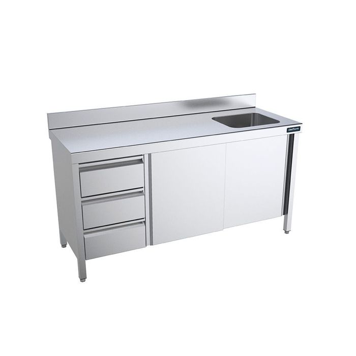 Table de chef série 700 en inox - MCCD70-180DE - CODIGEL main image 0