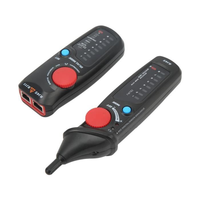 Détecteur de ligne RJ11 RJ45 Testeur de Câble Réseau, Multifonction ...