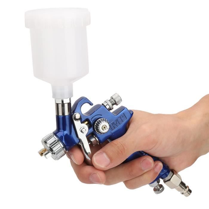 Fdit Aerographe a gravite Gravity Airbrush Car Spray Gun Peinture a l huile Aerographe pneumatique Type europeen 1.0mm Cdiscount Bricolage