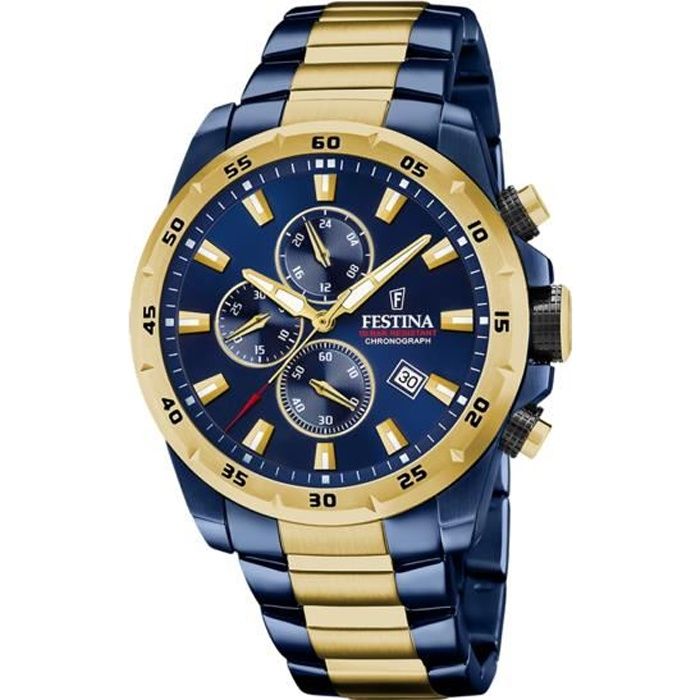 Montre - Festina - F20564/1 - Chrono Bicolore - 10ATM - Acier Inoxydable
