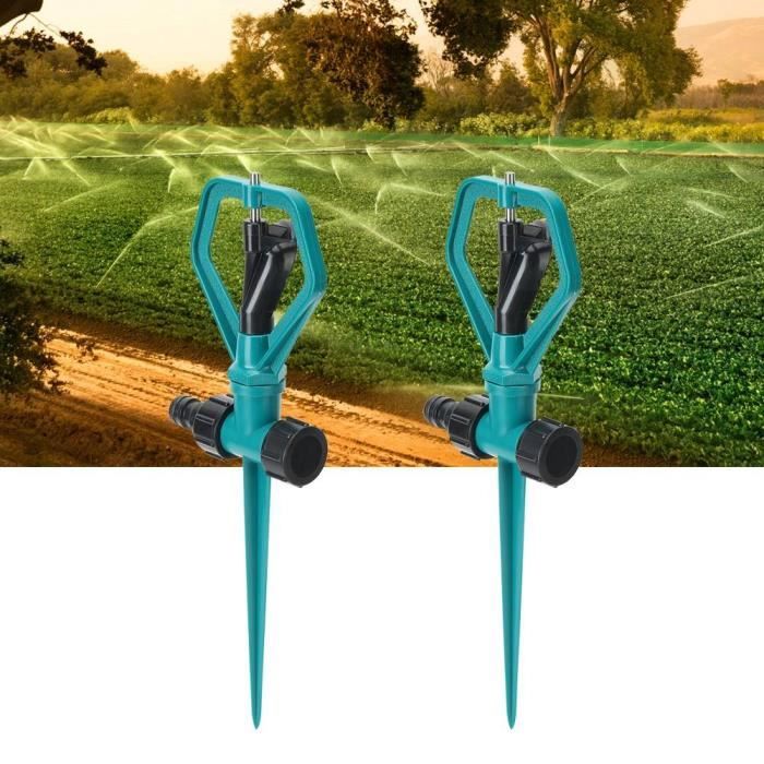 Arroseurs De Jardin 360° - Lot De 4 - Irrigation Automatique Pour Pelouse Et Plantes - Ajustable 60-360°