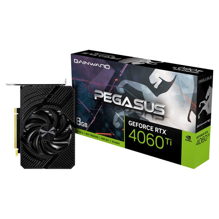 Gainward GeForce RTX 4060 Ti Pegasus 8 Go GDDR6 HDMI Tri DisplayPort DLSS 3 PCI Express NVIDIA GeForce RTX 4060 Ti