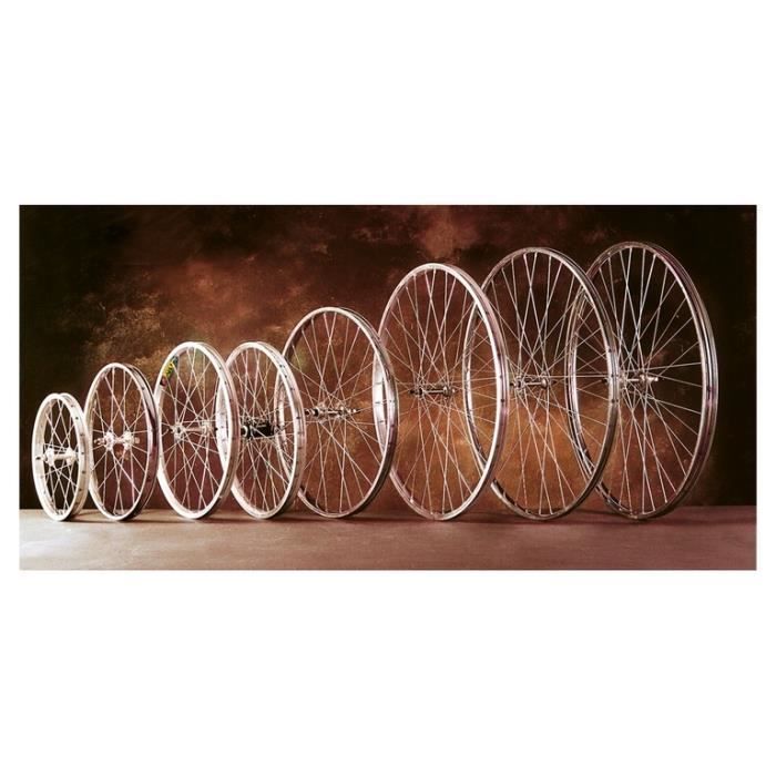 Roue arrière rayons Gurpil - argenté - 700 x 28C - Homme - Simple et résistante
