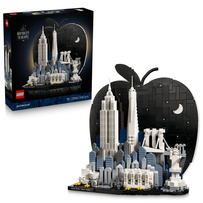 LEGO Architecture 21066 New York La Grosse Pomme - Set de Construction Miniature - Adulte