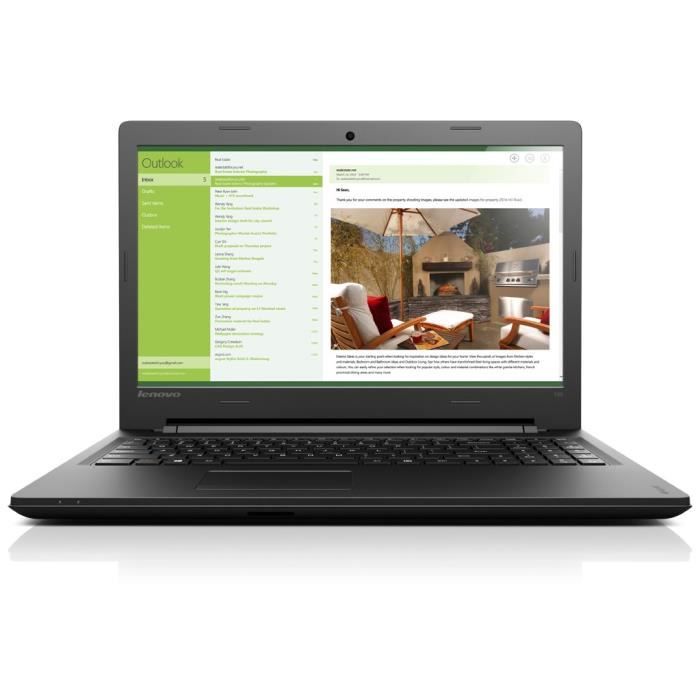 Lenovo IdeaPad 100-15IBD, Intel® Core™ i3 de 5eme génération, 2 GHz, 39,6 cm (15.