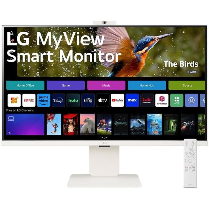 Moniteur LG 32' 4K IPS - Temps de réponse 5ms - Smart Moniteur avec webcam et télécommande Moniteur LG 32' 4K IPS - Temps de réponse 5ms - Smart Moniteur avec webcam et télécommande