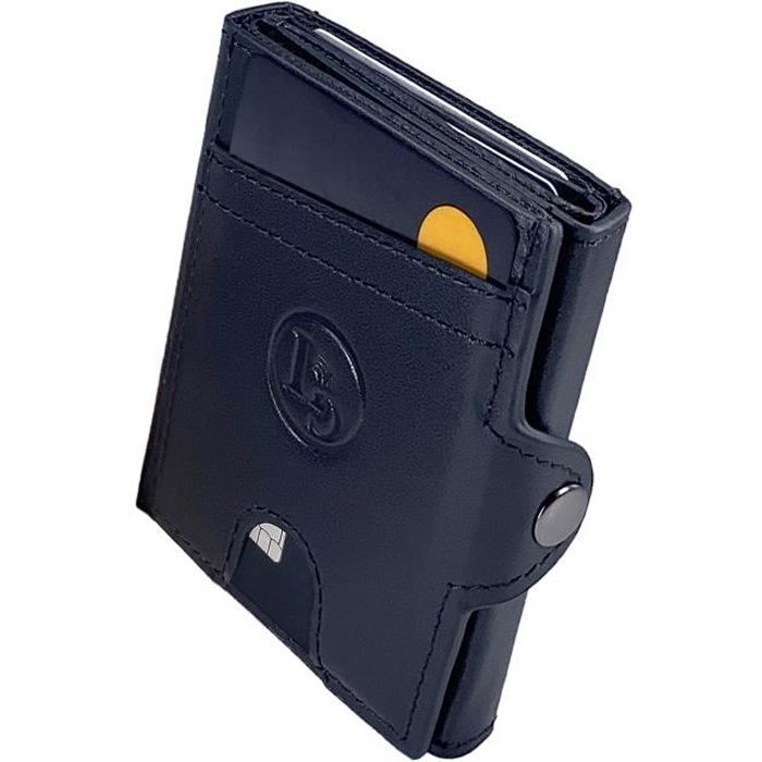 Portefeuille Homme Anti-RFID - Compact Avec étui Carte - Idéal Cadeau Saint-Valentin - Boîte Cadeau Incluse - 11