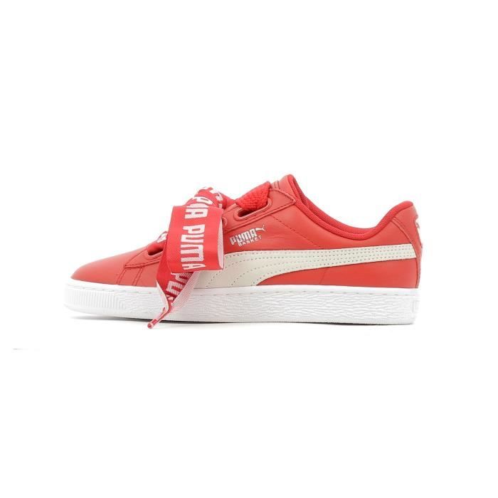 puma basket heart de rouge