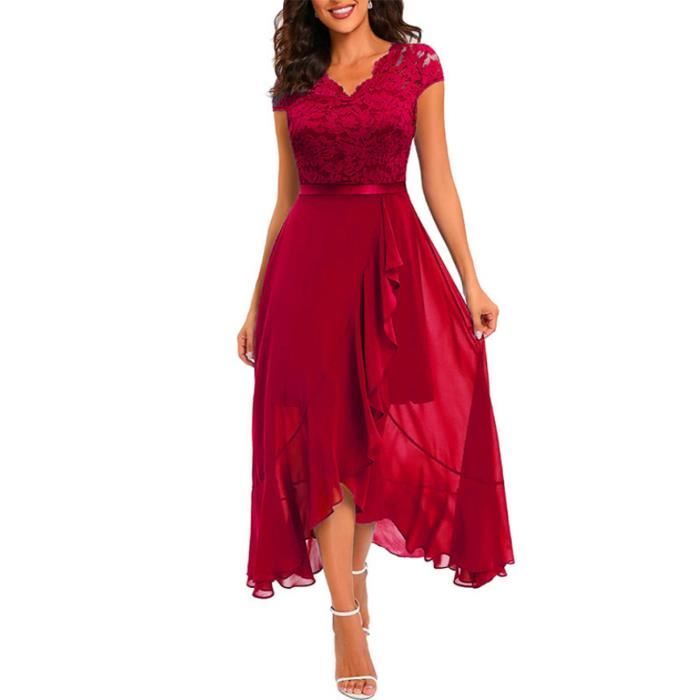 Robe rouge pour on sale mariage invité
