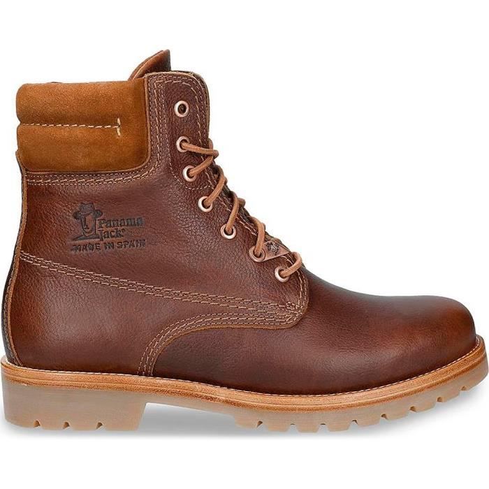 Bottes Homme Panama Jack Panama 03 Igloo Cuir Blanc Fermeture Lacets Hauteur de Tige 19 cm Cuir c25 Cdiscount Chaussures