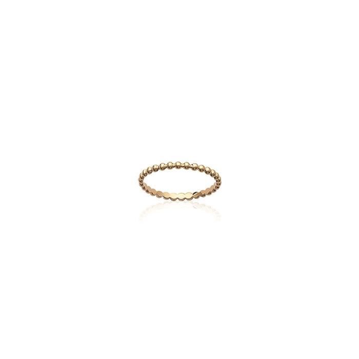 Bague alliance "fine boules " plaqué or 750/000 T. 46 garanti 10 ans or ...