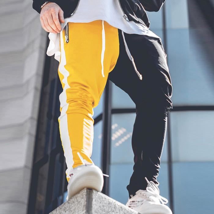 Jogging jaune homme deals