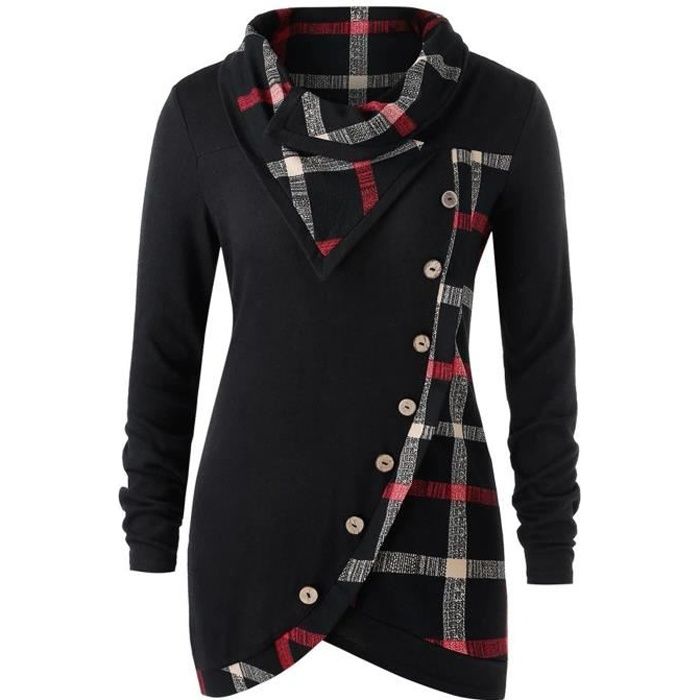 Pull tartan femme shop