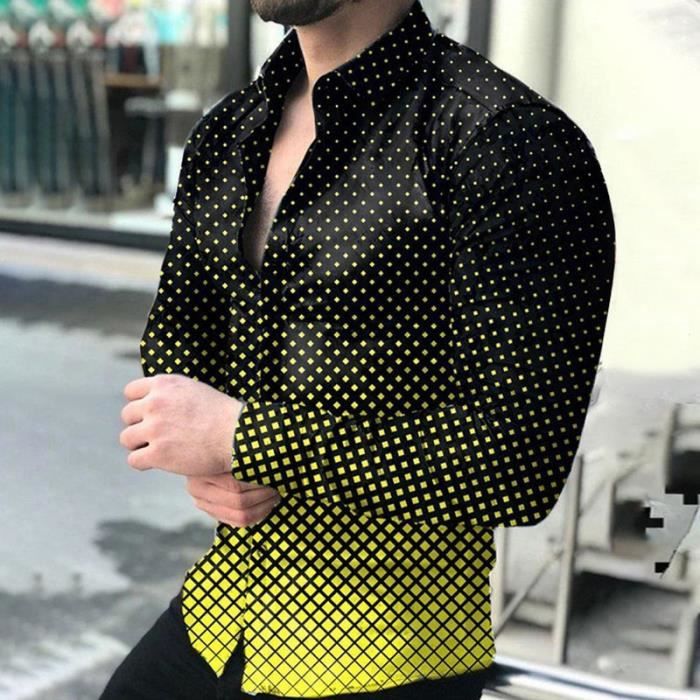 Chemise a pois homme cheap