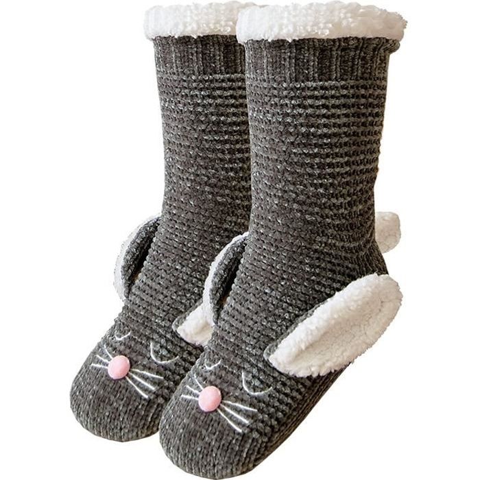 Chaussette avec top semelle antiderapante