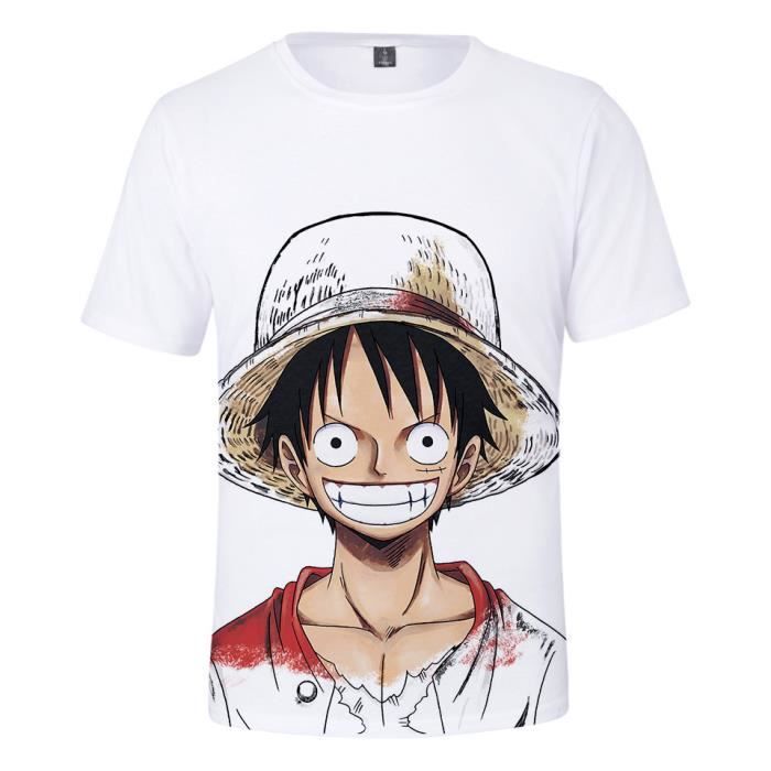 One Piece Anime Zoro Casual Femme T-shirt Hommes 3D Imprimé à manches courtes Tee Tops 