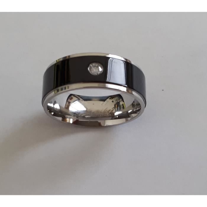 SPIKES BAGUE ACIER Homme Taille 60 R f 4H17009 NOIR Achat