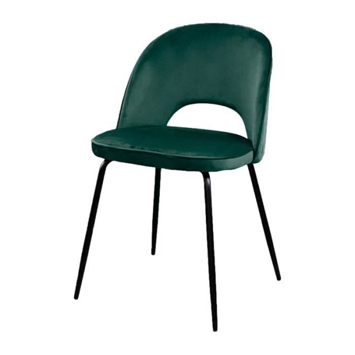 chaise en velours design gabriella opjet - vert menthe - salon - op jet - scandinave - moderne