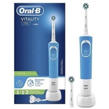 Brosse à dents électrique ORAL-B Vitality Pro - Bleue - 3 modes de brossage - Brossette incluse