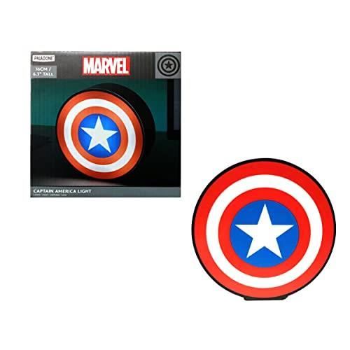 Lampe de Bureau - PALADONE - Captain America - 15cm - LED - Bleu