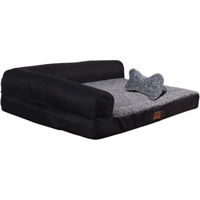 Meilleurs prix pour Canapé pour Chien RAIKOU - Lit Intérieur Lavable et Antidérapant - 120x90cm Gris