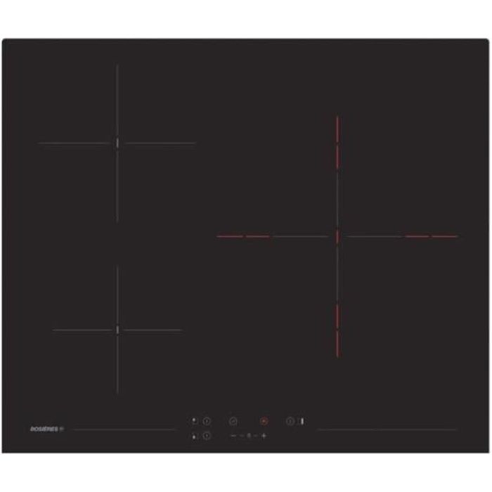 Rosieres Plaque De Cuisson Vitroceramique 60cm 3 Foyer 5600w