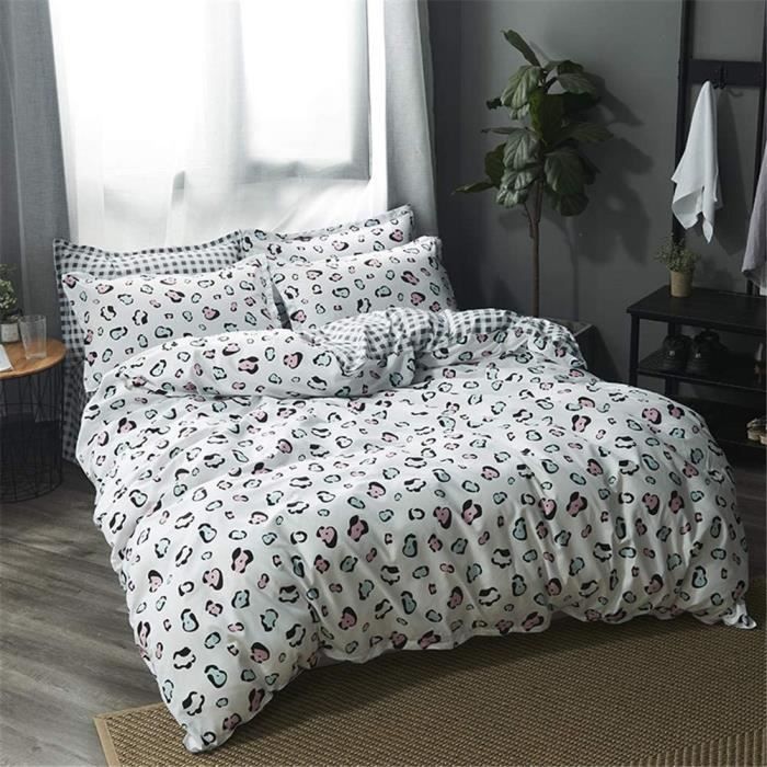 Parures De Lit Adulte Ado Enfant Fille 4 Pieces 1 Housse De Couette Et 1 Drap De Lit Et 2 Taies D Oreiller Mi180 220cmvd137077multi Achat Vente Housse De Couette Et Taies Cdiscount