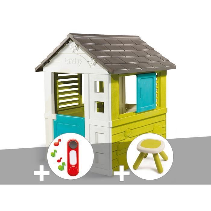 Cabane Enfant Pretty Smoby Sonnette Tabouret 98 X 110 X 127 Cm Achat Vente Maisonnette Exterieure Cdiscount