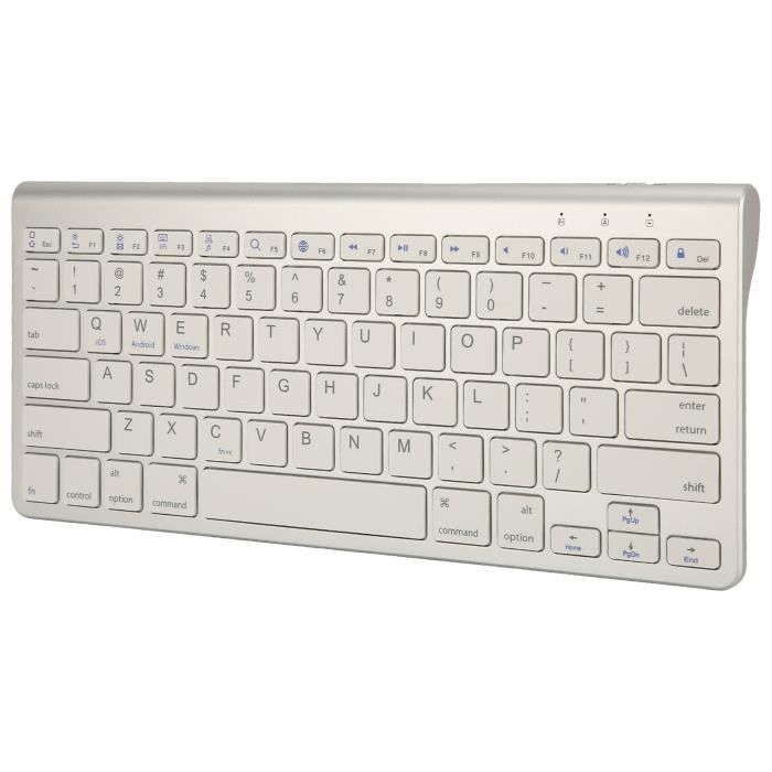 LIA Clavier Bluetooth avec pavé tactile sans fil en aluminium ultra