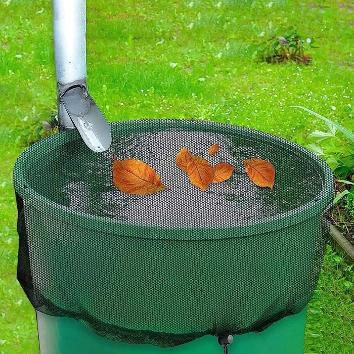 Filet Pour Tonneau D’eau De Pluie – 2 Pièces, Réglables Avec Cordon, Protection Contre Les Débris (60 Cm)