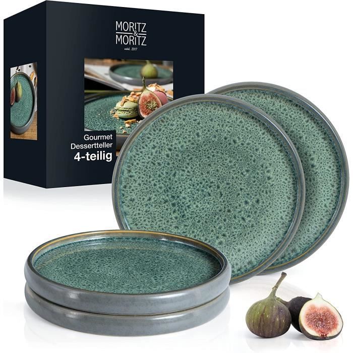 Lot De 4 Tasses à Café En Grès Moritz & Moritz - Multicolores (intérieur), Passe Lave-vaisselle Et Micro-ondes