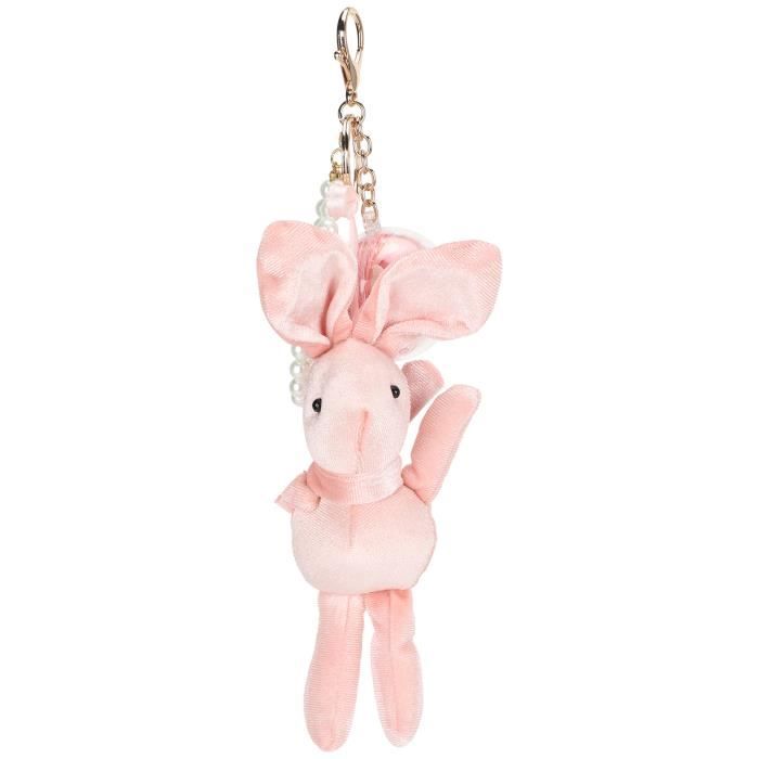 Porte-clés Lapin Métal 3D – Décoratif, Motif Animalier, Pour Sacs Ou Clés