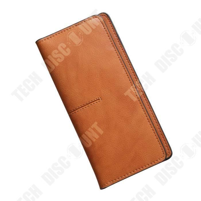 Portefeuille Homme Simili Cuir Personnalisable - Format Compact 11x9.5cm - 8 Compartiments Cartes + Porte-billets Zippé - Thème Rugby