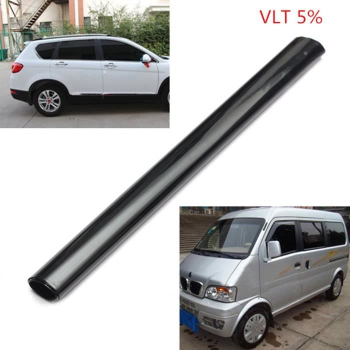 6m 50cm Film Solaire Vitre Teinte Voiture Fenetre Verre Noir Auto