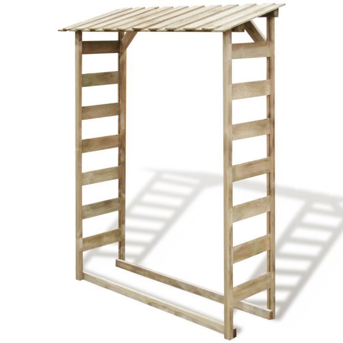 Vidaxl Abri De Jardin Bois Pour Bois De Chauffage Rangement De
