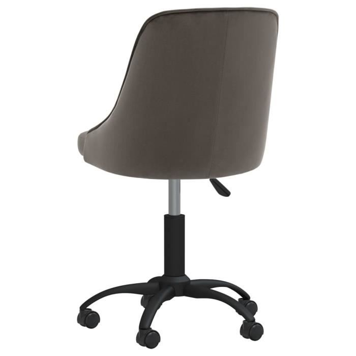 Menzzo Lot De 4 Chaises Scandinaves Maury – Tissu Gris Foncé, Pieds Métal Imitation Bois, Design Cocooning Et Élégant