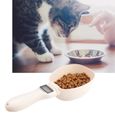 BRUCE15526-1 pièce Nourriture pour animaux de compagnie cuillère à mesurer ,chien chat alimentation cuillère bol électronique pesé-1