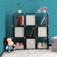 SONGMICS Étagère à Chaussures Enfant Modulable 6 Emplacements - Meuble Rangement Avec Portes Thème Espace - Blanc