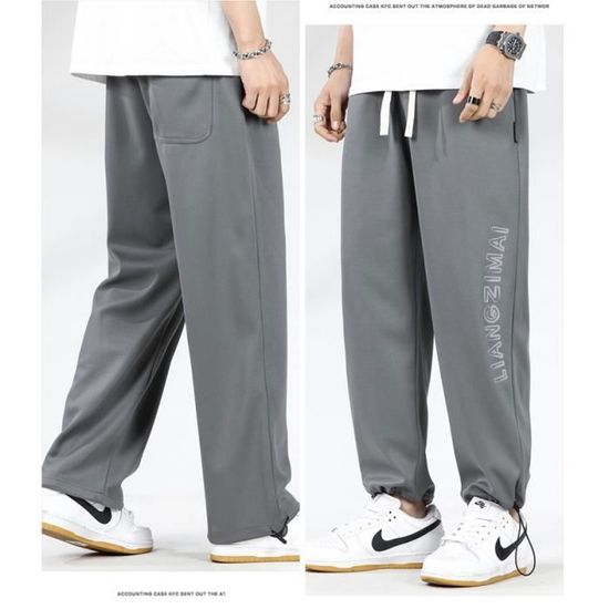 Pantalon Jogging Baggy Homme – Coupe Large, Taille Haute, élastique – Confortable Pour Sport, Détente, Grandes Tailles - 3