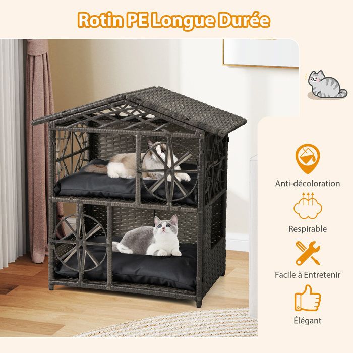 Maison en bois pour chat | Boutique Chat