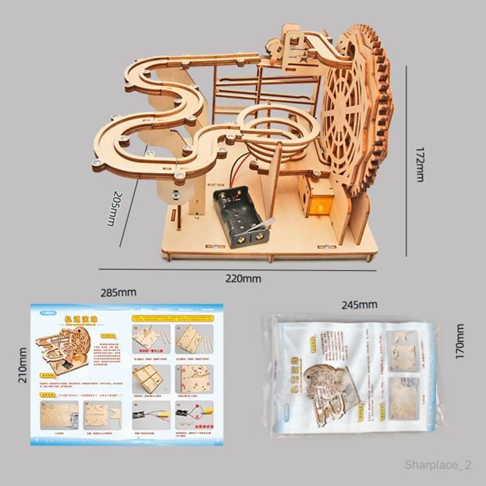 Kits de construction de maquettes Marble Run puzzle electrique 3D en bois pour la decoration de la piece Cdiscount Jeux Jouets