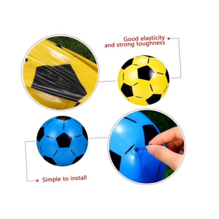 Lot De 4 Ballons De Football Gonflables – Jouets De Piscine Et Plage – Ballon De Bain 20 Cm – Couleurs Variées – Idéal Pour Fêtes D’été
