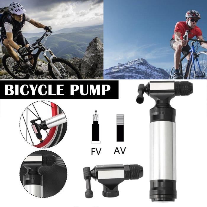 Couleur A Présta Valve de gonflage de CO2 pour pneus de vélo, adapté au vtt, pompage fileté